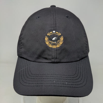 Imperial Strapback Hat Black OSFA Adjustable Embroidered Imperial