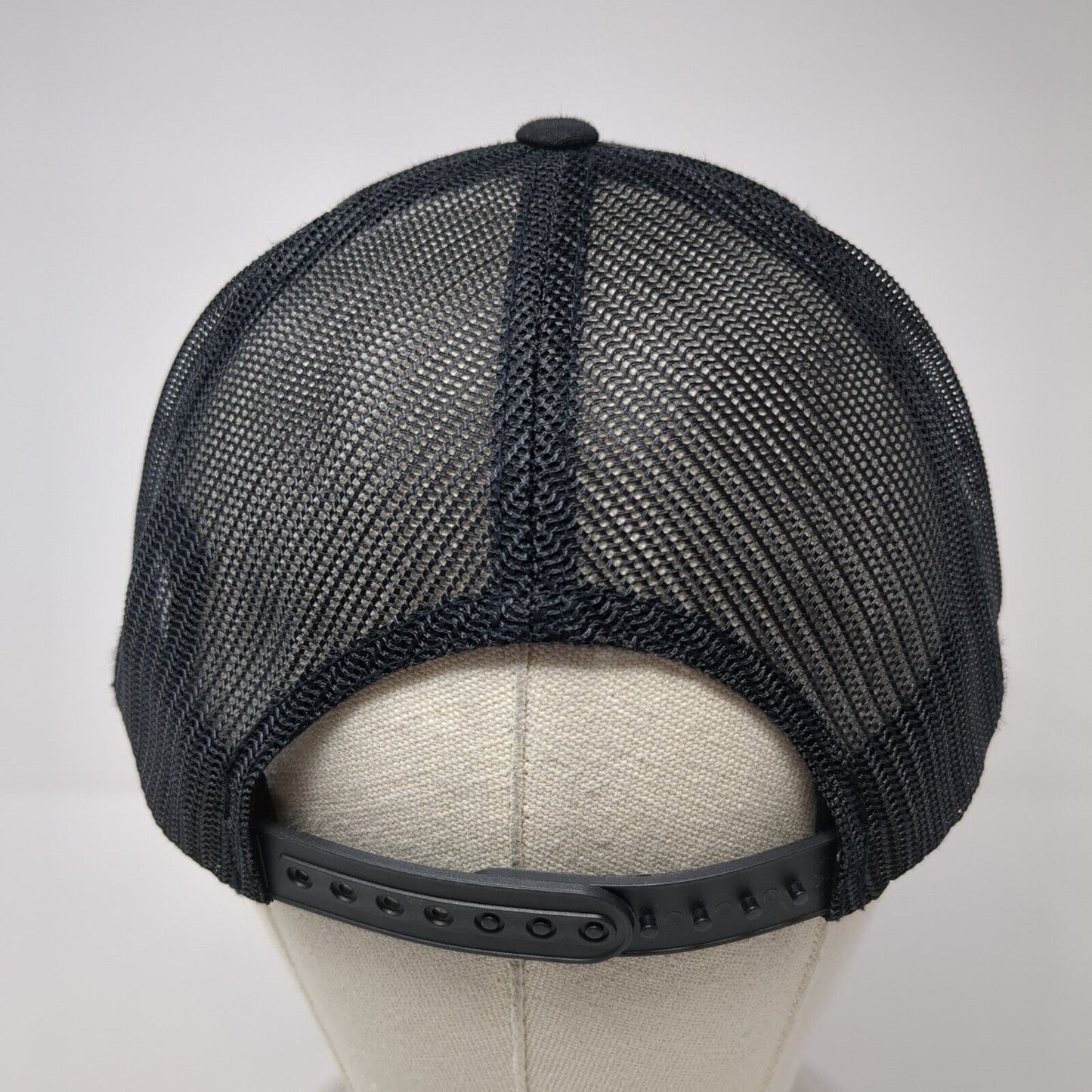 Sunny's Rally Snapback Mesh Back Trucker Hat Black One Size Sport-Tek