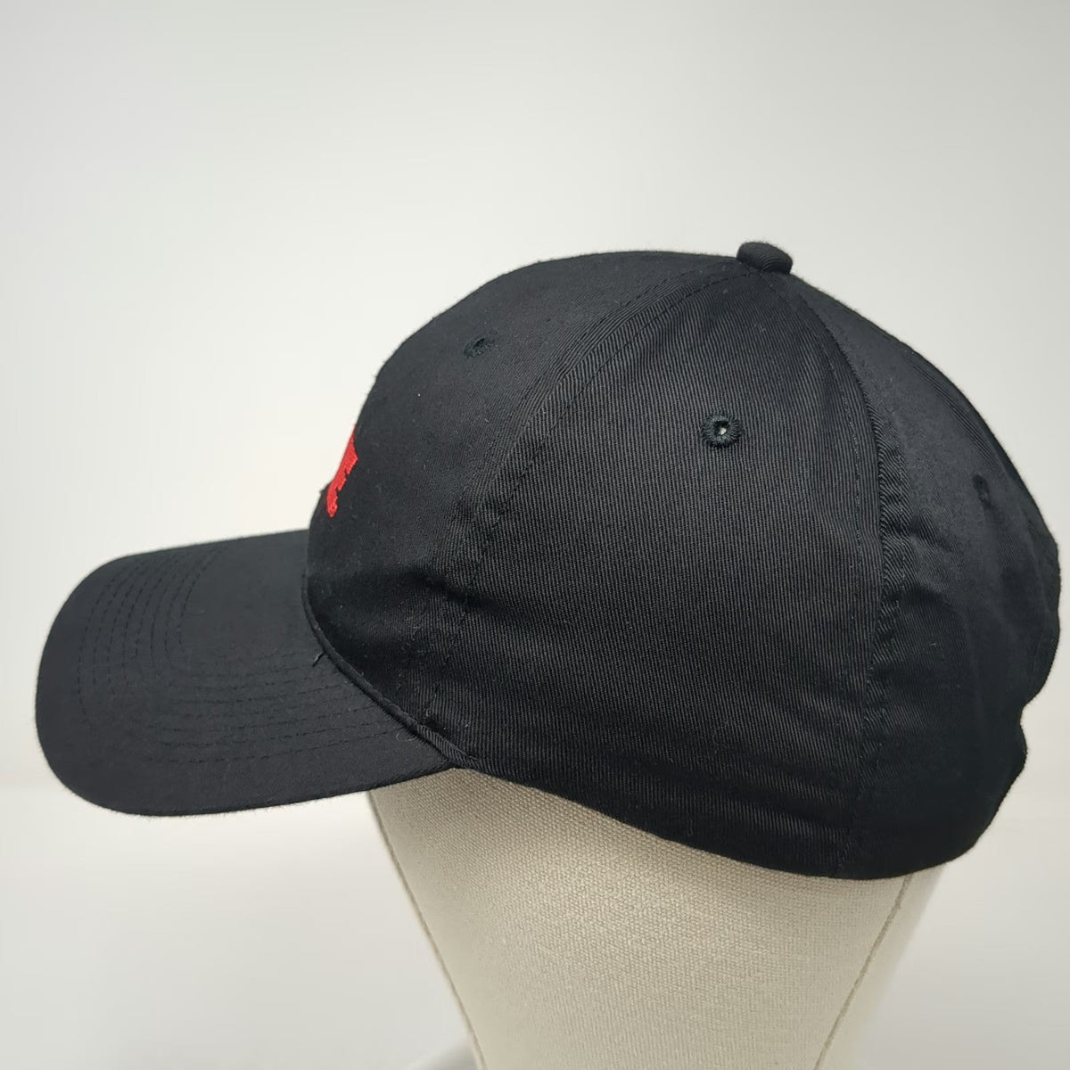 Big Custom Baseball Cap Black One Size ACME Logo Embroidered Strapback Hat