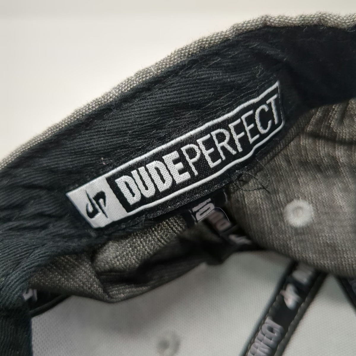 Dude Perfect Snapback Gray One Size Hat 2021 Tour Flat Brim Printed Undervisor