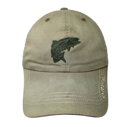 Orvis Slideback Trucker Hat Green One Size Adjustable Mesh Back Embroidered