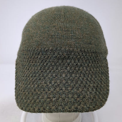 Mont-bell Baseball Cap Green M 100% Wool Knit Visor Warm Winter Hiking Sport Hat