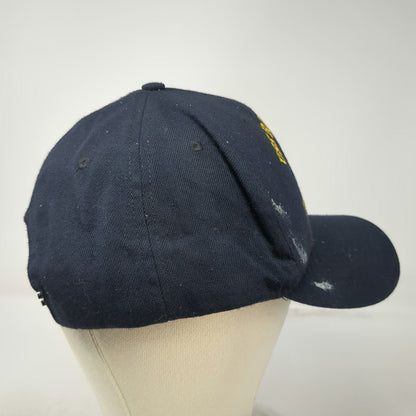 USS Roosevelt DDG 80 Blue Snapback Hat One Size Navy Military Ship SNIPS Crest
