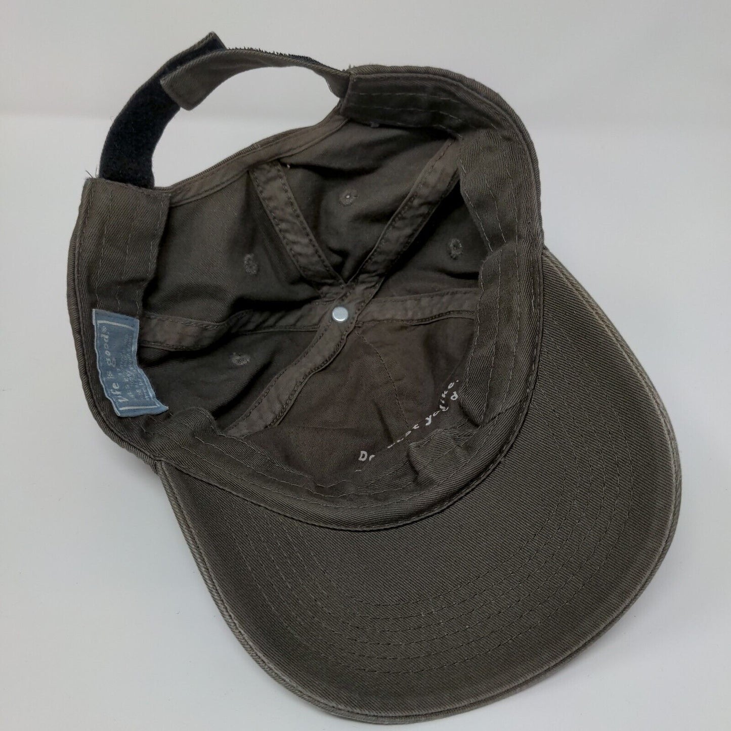 Life Is Good Football Strapback Hat Brown 2-4T Adjustable Embroidered