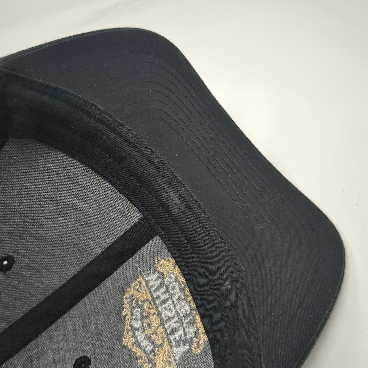 Richardson Trucker Hat Black One Size Old Town Whiskey Society Mesh Curved Brim