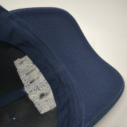 Nike Spell Out Strapback Hat Blue One Size Adjustable Solid Vent Holes