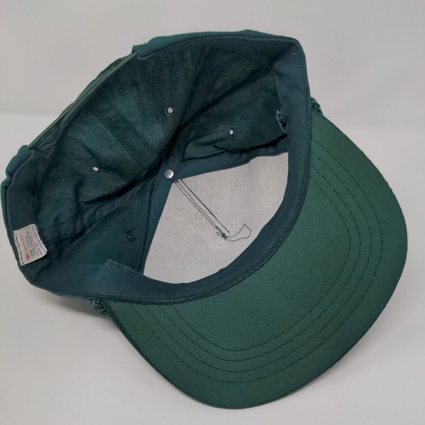 Crap Happens In The Underground Snapback Hat Green OSFA Adjustable Rope Yupoong