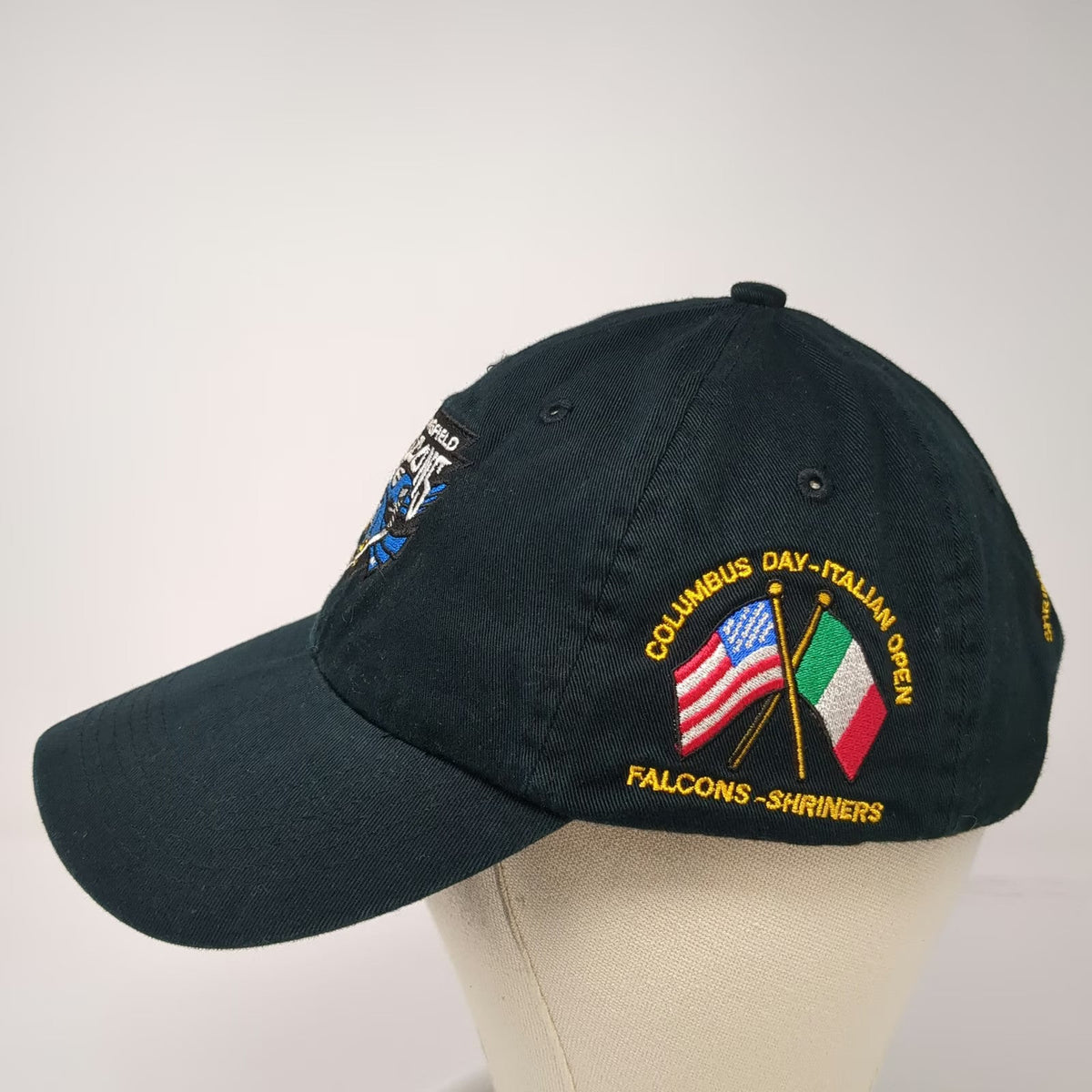 Antigua Springfield Falcons Baseball Cap Black One Size Shriners Hospital Hat