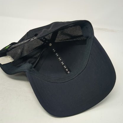 Under Armour Trucker Hat Black One Size Fish Mesh Back Snapback Fishing Cap