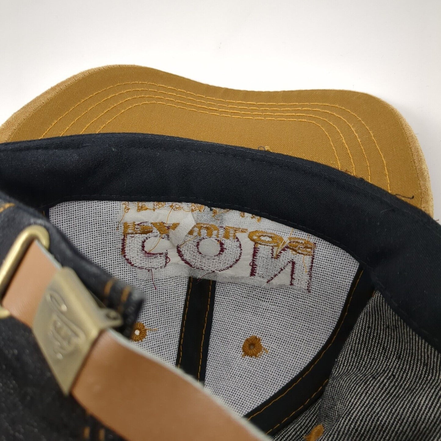 Con Paulos Slideback Hat Multi One Size Leather Strap Denim Otto