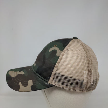 Infinity Snapback Trucker Hat Camouflage OSFM Adjustable Mesh Back 6 Panel