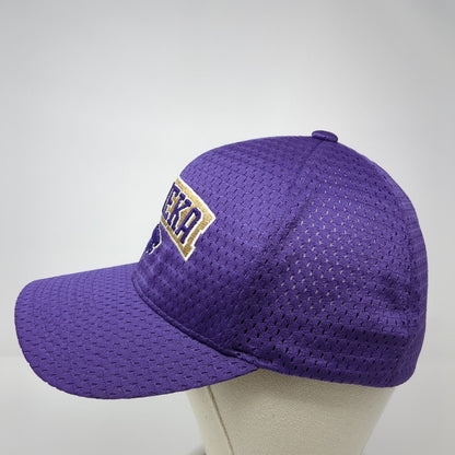 Eureka Wildcat Football Fitted Hat Purple One Size Flexfit Yupoong