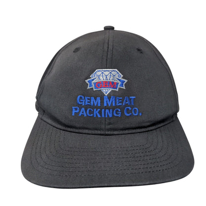Gem Meat Packing Co. Snapback Hat Black M/L Embroidered Richardson