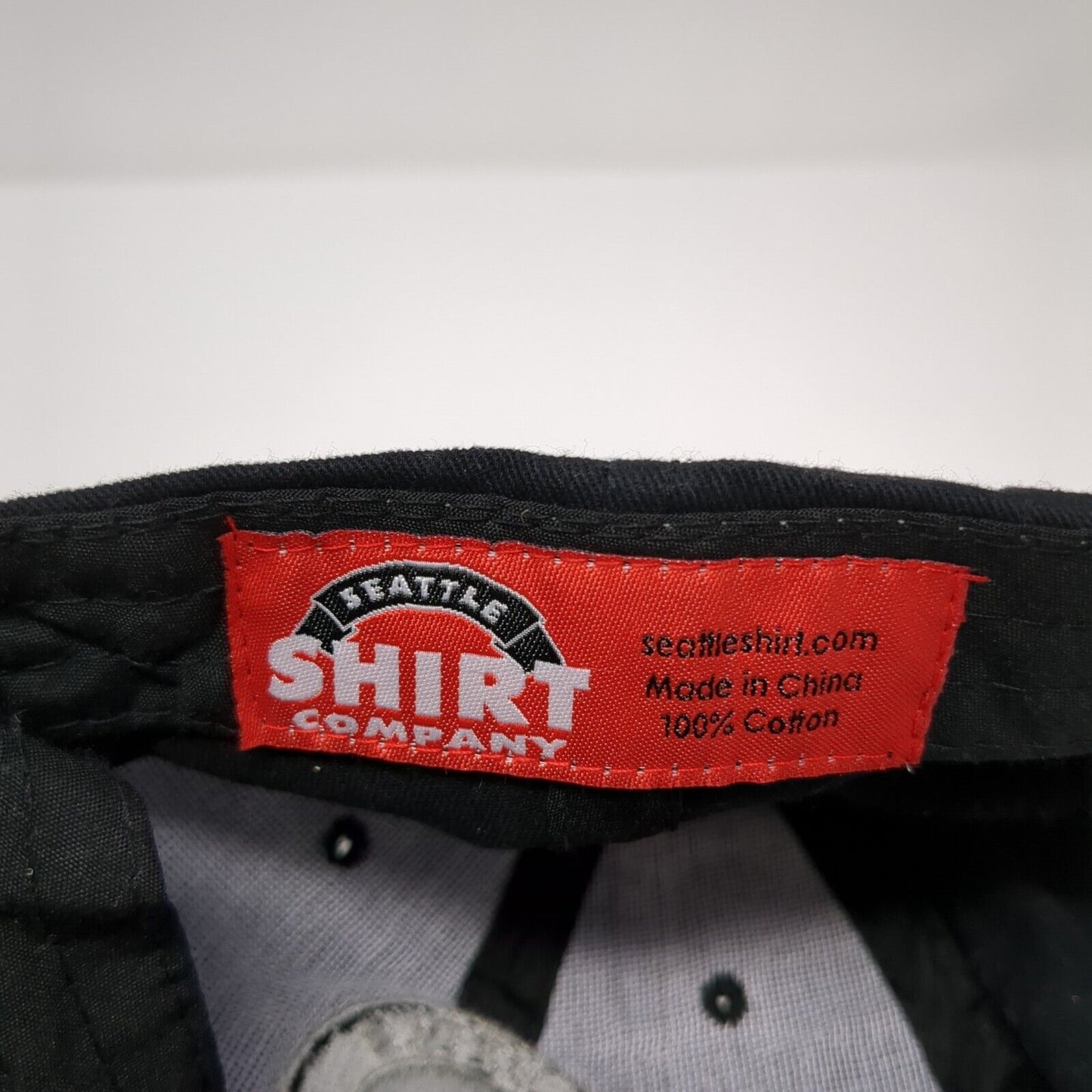 Seattle Washington Est. 1853 Strapback Hat Black OSFA Adjustable Solid