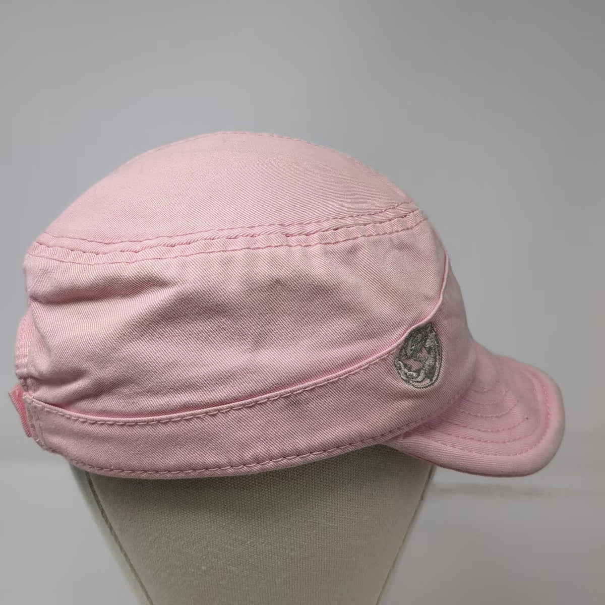 OTTO Army Cap Pink One Size United Metals Strapback Cotton Cadet Style Work Hat