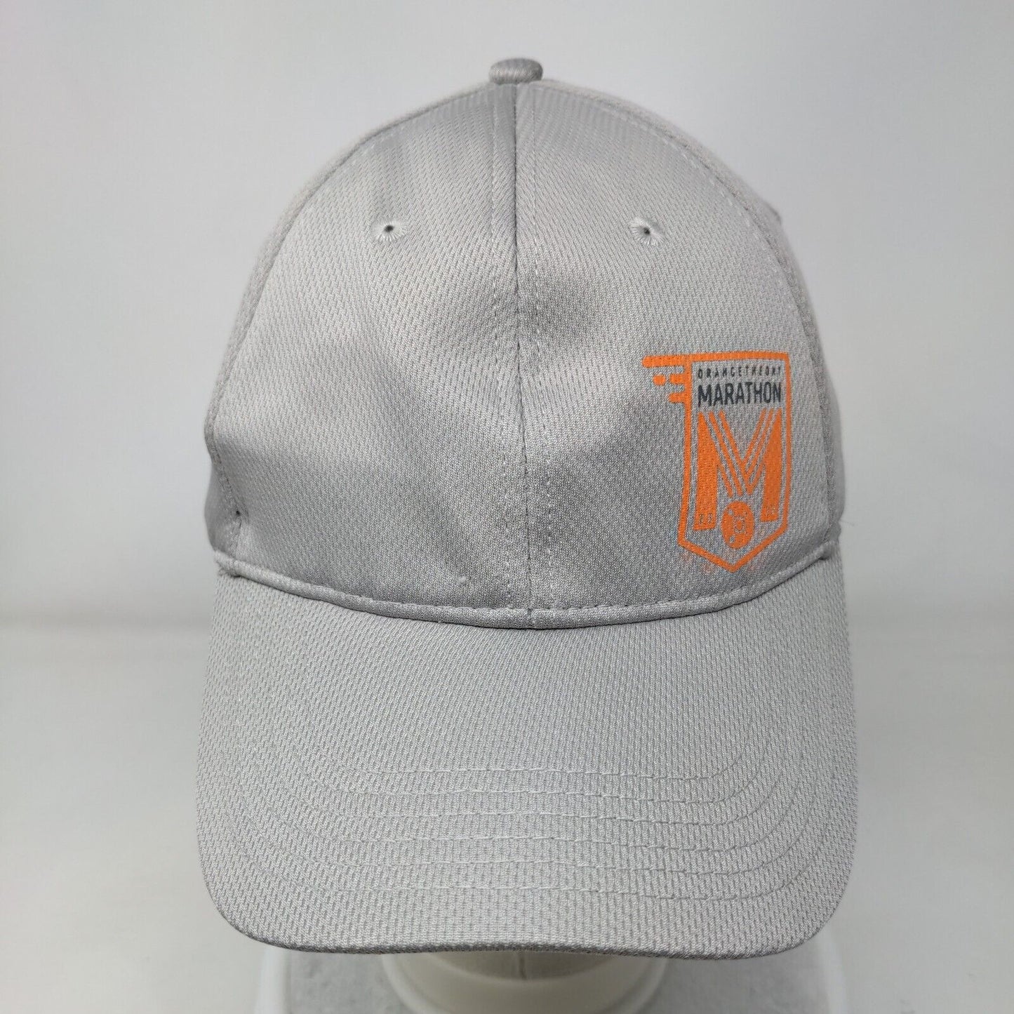 Orange Theory Marathon Strapback Hat Gray One Size Adjustable 6 Panel Polyester