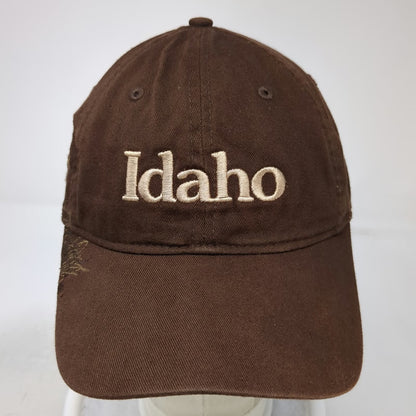 Dri Duck Idaho Baseball Cap Brown OS Cotton Deer Wildlife Graphic Slideback Hat