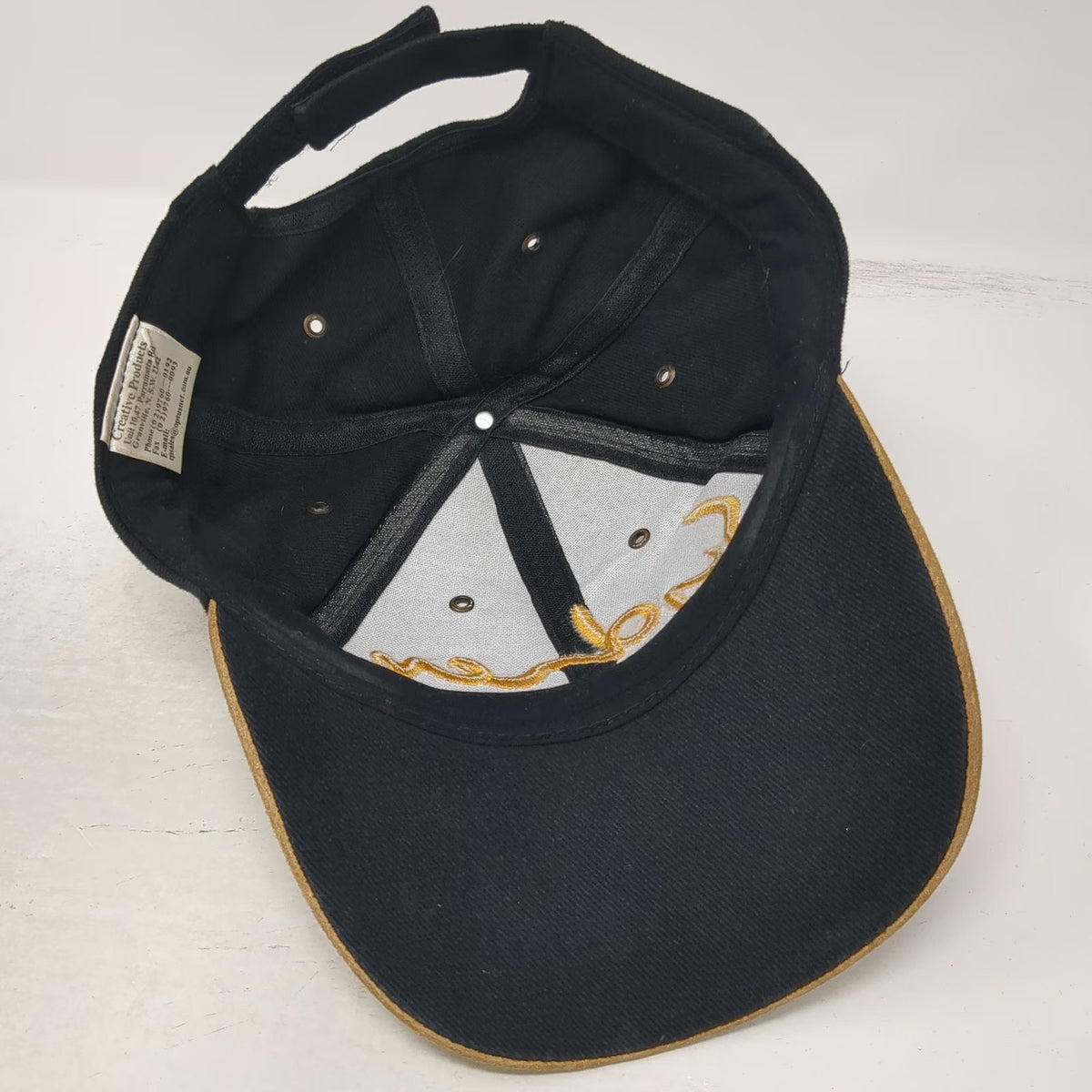Creative Products Baseball Cap Black One Size Suede Brim Sydney Australia Hat