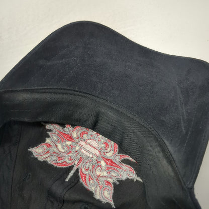 Harley-Davidson Baseball Cap Black Red Silver One Size Tribal Embroidery Hat