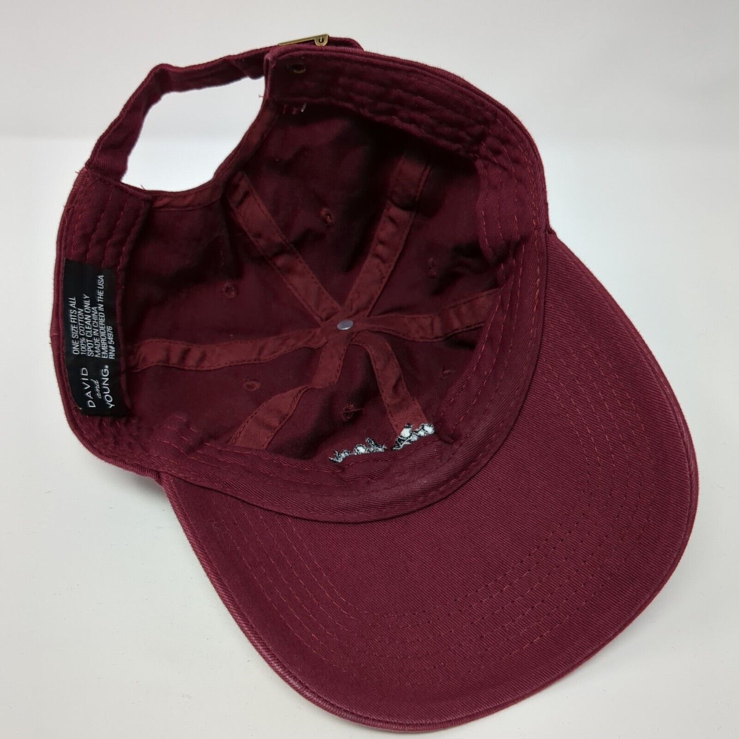 Bad Hair Day Slideback Hat Red One Size Adjustable Embroidered David And Young