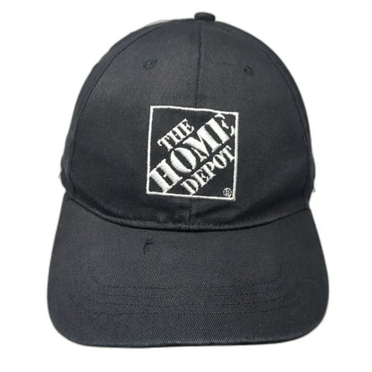 BDA The Home Depot Hat Baseball Cap Black One Size Slideback Embroidered Logo