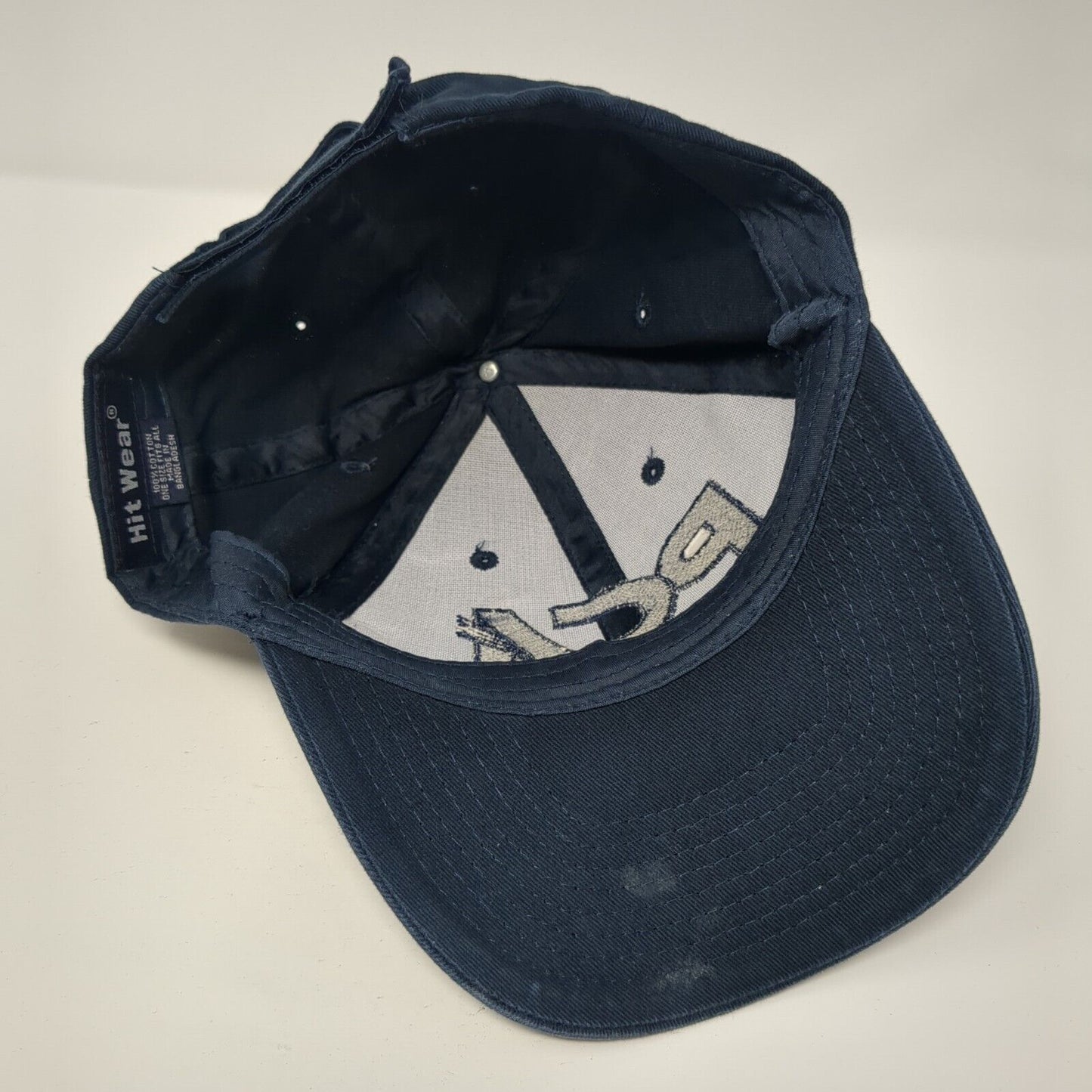 PCA Strapback Hat Blue One Size Adjustable Embroidered Solid Hit Wear