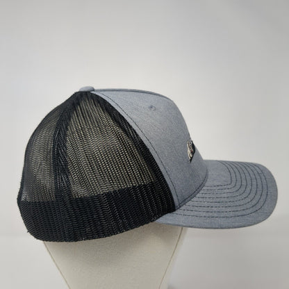 Bulldog Equipment Snapback Trucker Hat Gray One Size Mesh Back Adjustable