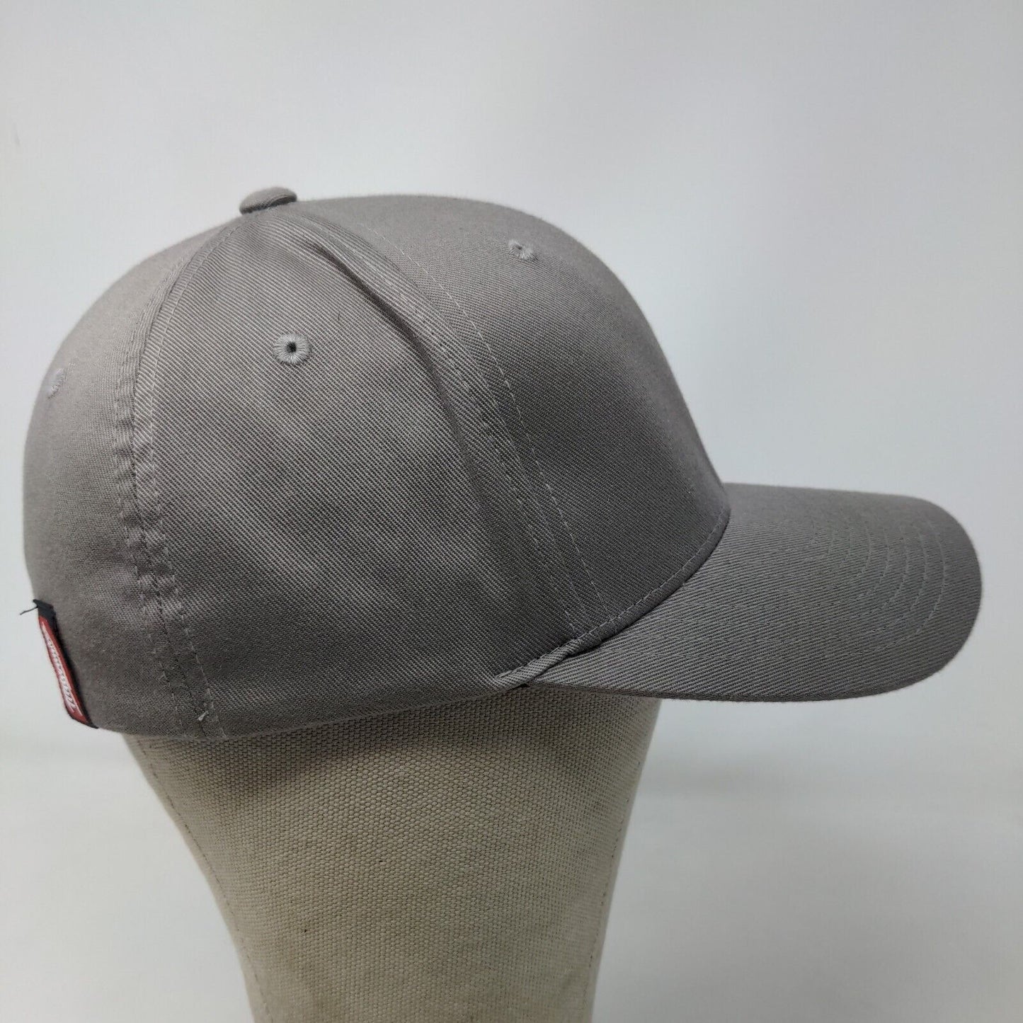 Flexfit Men's Fitted Hat Gray Size S/M Graphic Milwaukee Tools Logo