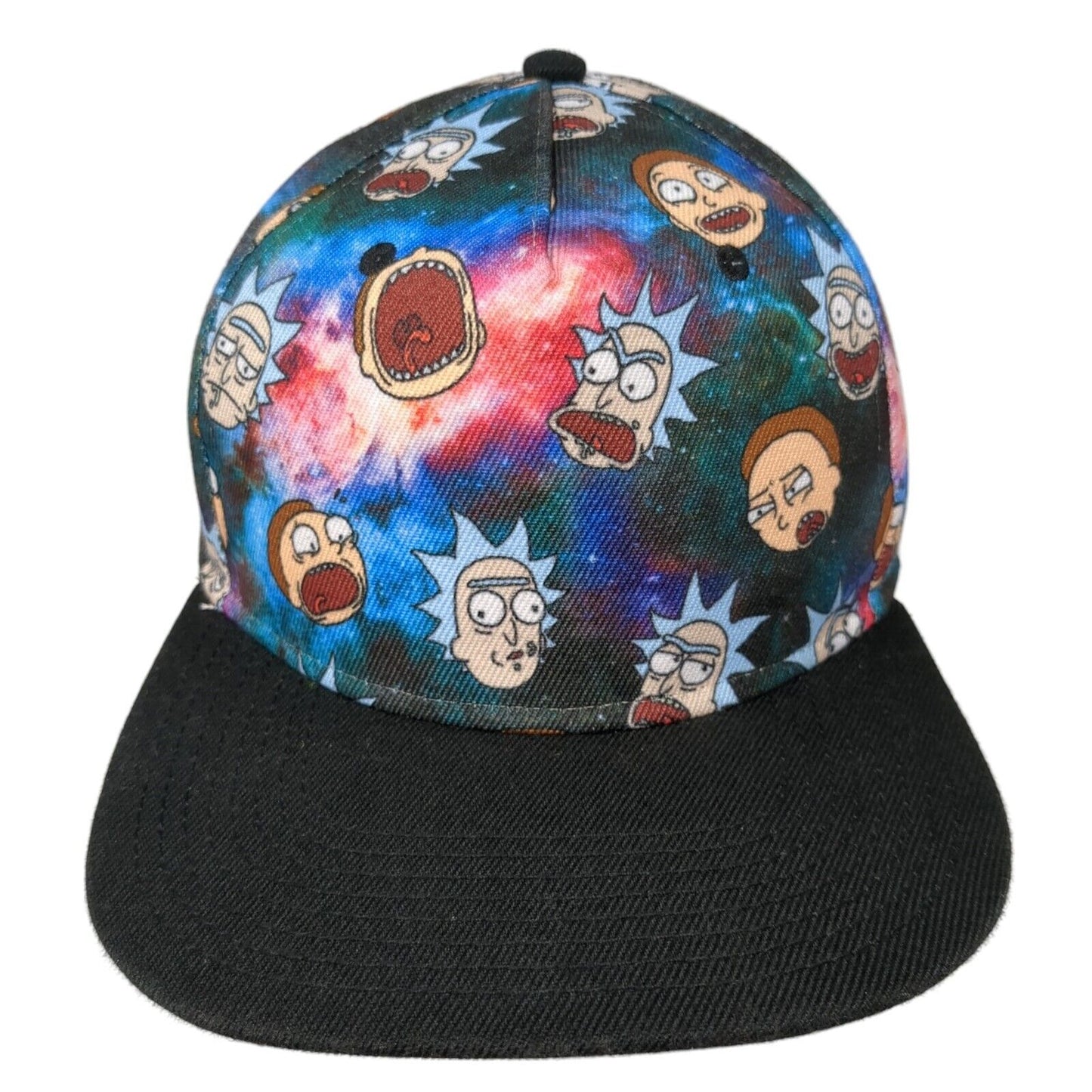 Rick And Morty Adult Swim Snapback Hat Multicolor One Size Adjustable 6 Panel