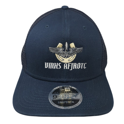 VMHS AFJROTC Snapback Trucker Hat Blue One Size Mesh Back New Era