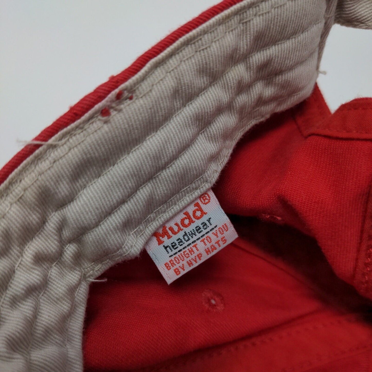 Mudd Slideback Hat Red OSFA Adjustable Embroidered 6 Panel Outdoor