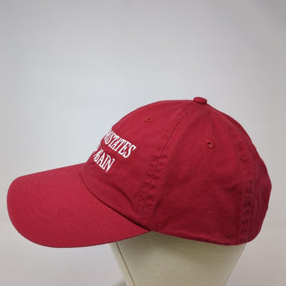 Make Prostates Great Again Strapback Hat Red One Size Adjustable Port & Company