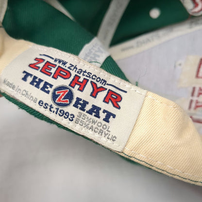 New Jersey Devils NHL Zephyr Snapback Hat Green Red White One Size Flat Brim