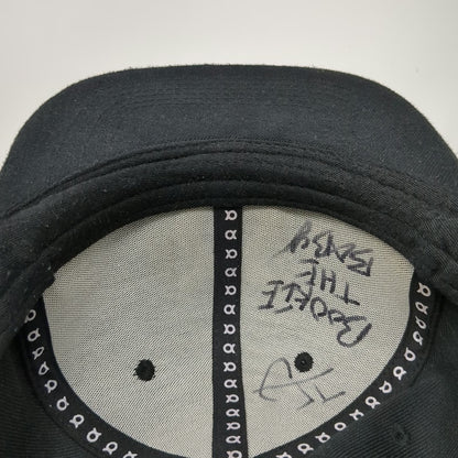 Oxen Snapback Black Hat One Size Bull Horns #GETYOKEDUP Logo Embroidered Gym