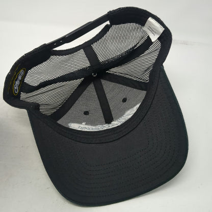 Mathews Trucker Hat Black One Size Archery Embroidered Logo Mesh Back Snapback