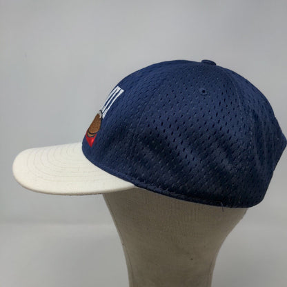 DeLong Men's Snapback Hat Blue Size M-L Embroidered Roncali Rebels Logo