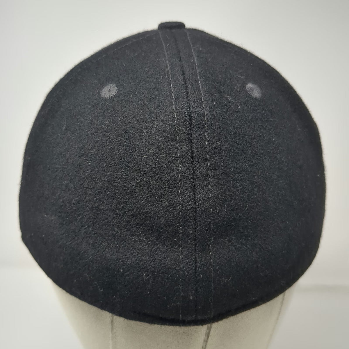 Ebbets Field Flannels Baseball Cap Black Wool Green Under Fitted Hat Vintage