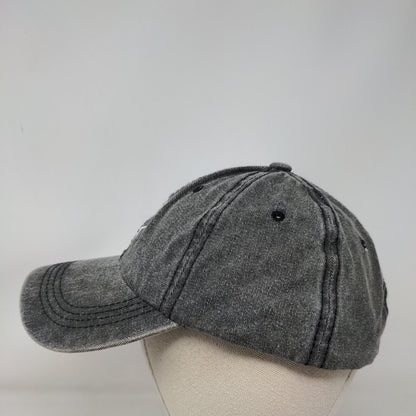 Shaka Sign Slideback Hat Gray One Size Embroidered Adjustable 6 Panel