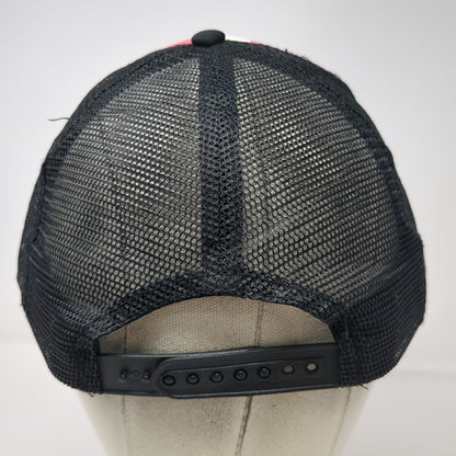 Hollywood Mirror Trucker Hat Black Red White One Size Rising Sun Mesh Back Hat