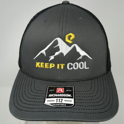Richardson Trucker Hat Gray One Size Keep It Cool Mountain Snapback Mesh 112