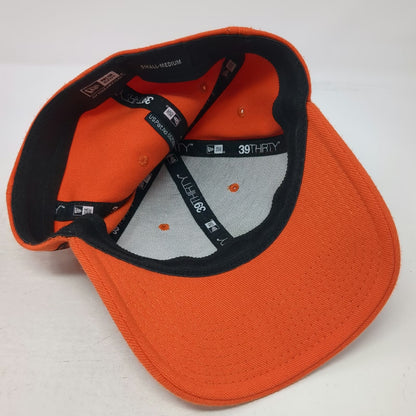 New Era Idaho State Bengals NCAA Cap Orange M 39THIRTY Stretch Fit Curved Hat