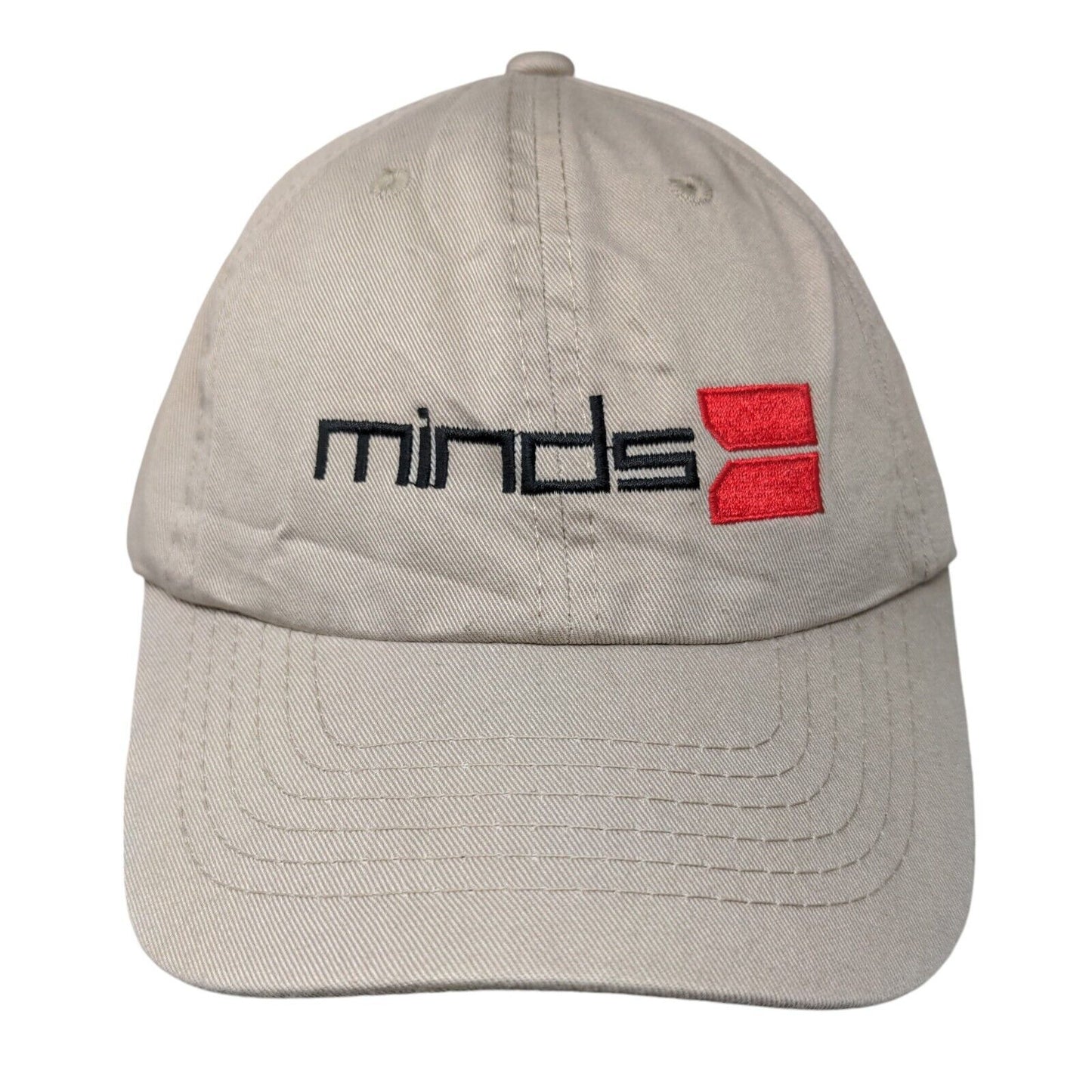 Minds Slideback Hat Tan One Size Embroidered 6 Panel AJM International
