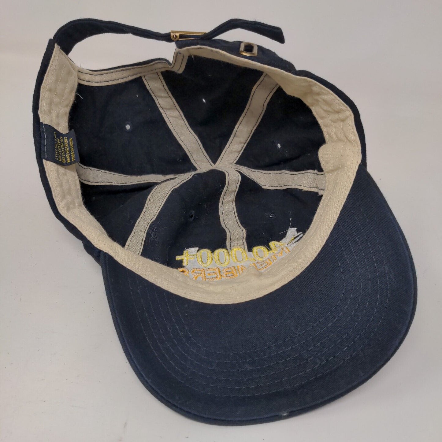 CAI 40,000+ Members Strong Slideback Hat Blue OSFA Embroidered 6 Panel