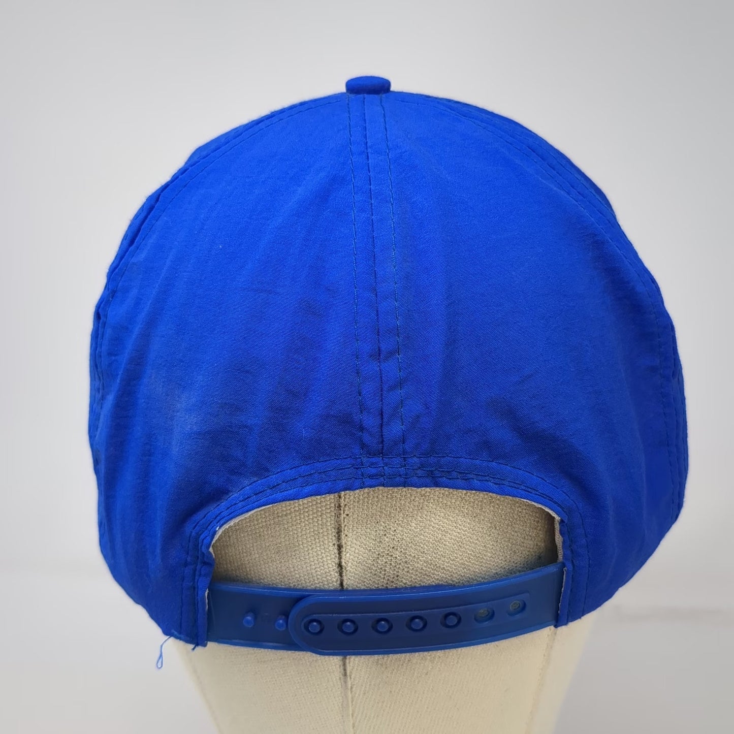 Blue 5 Panel Nylon Snapback Hat The Labor Coach KIT Graphic Patch Logo Vintage