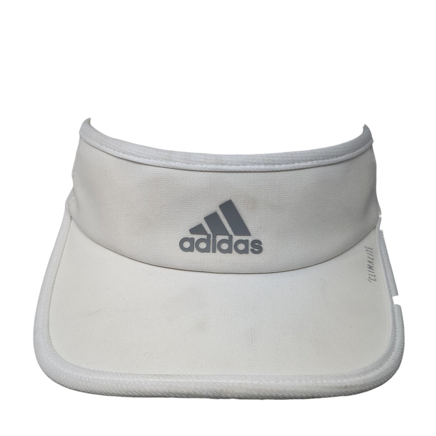 Adidas Climalite Sun Visor Hat White One Size Adjustable Strap Lightweight