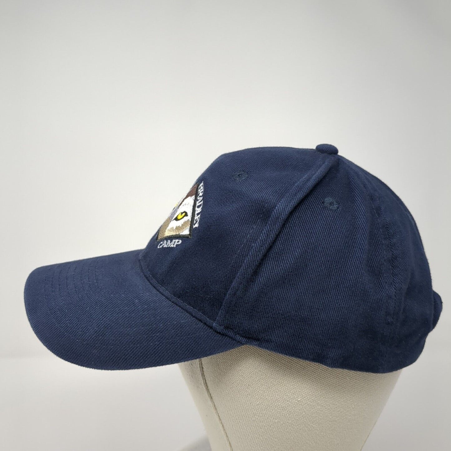 Camp Bradley Resident Camp Strapback Hat Blue OS Adjustable Embroidered Otto