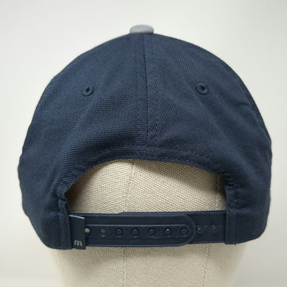 TravisMathew 5 Panel Blue Hat One Size Snapback Flexfit Palm Tree Graphic Golf