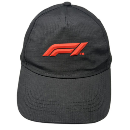 Fanatics Formula 1 Black 5 Panel One Size Hat Red 3D Logo Slideback Racing Merch