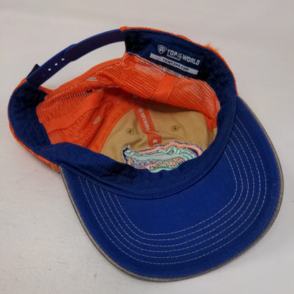 Florida Gators Snapback Mesh Back Trucker Hat Blue Orange OSFA NCAA Logo