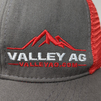 Valley AG Snapback Mesh Back Trucker Hat Multi One Size Embroidered